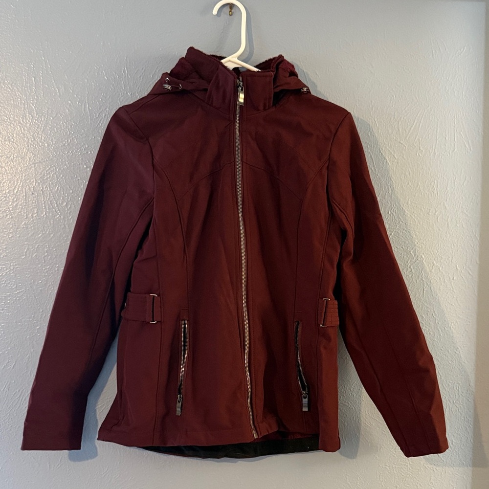 NWOT ZeroXPosur Lined Burgundy Jacket